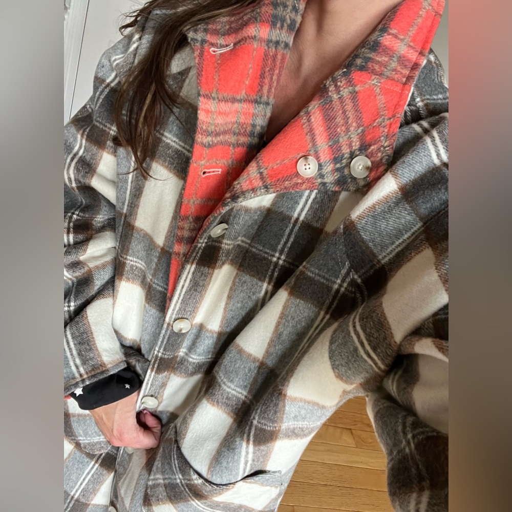 🍁BLANK NYC Reversible Plaid Coat😍